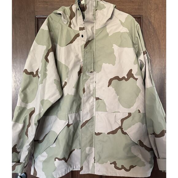 Tennessee Apparel Corp Cold Weather Desert Camouflage Military Parka Jacket XL L - Picture 1 of 4